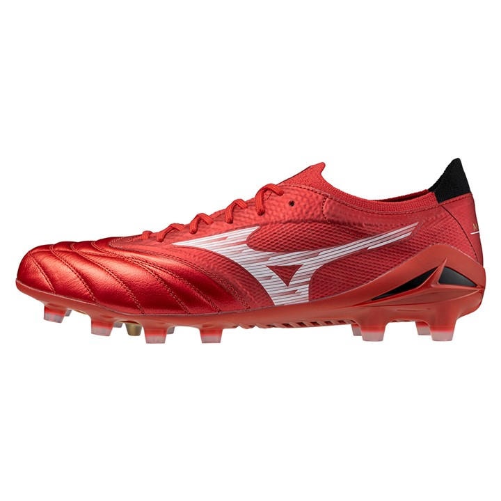 Mizuno Men's Red Morelia Neo Iv Elite  Firm Ground Football Boots in Size 10.5, Sports Direct