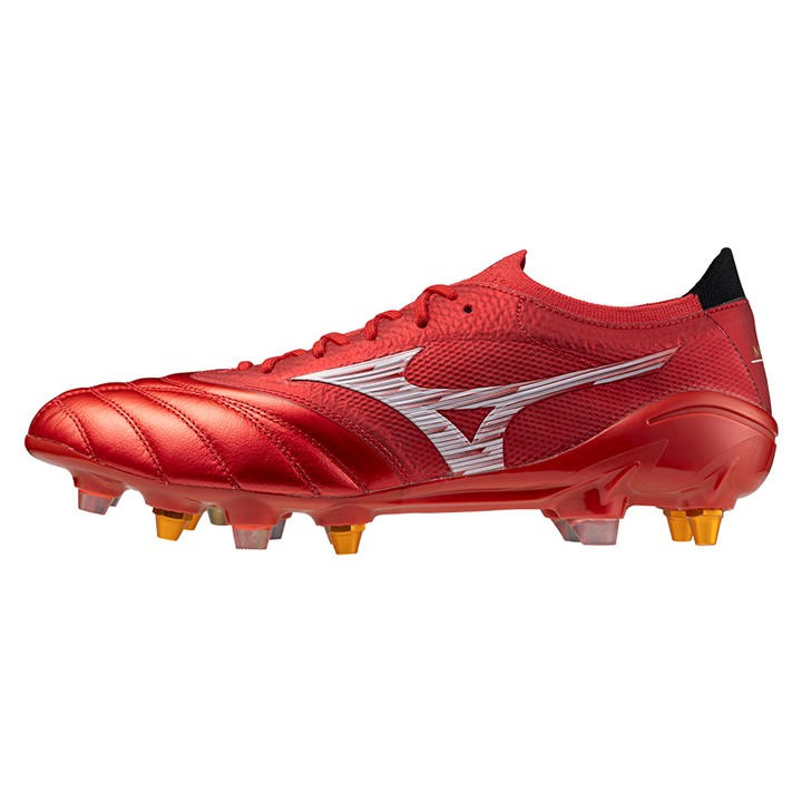 Mizuno Men's Red Morelia Neo 4 Elite  Soft Ground Football Boots in Size 12, Sports Direct