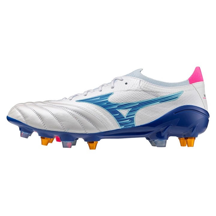 Mizuno Men's White Morelia Neo Iv  Soft Ground Rugby Boots in Size 10, Sports Direct
