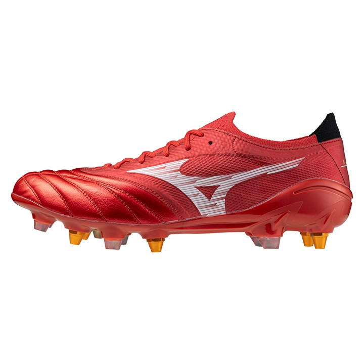 Mizuno Men's Red Morelia Neo Iv  Soft Ground Rugby Boots in Size 8, Sports Direct