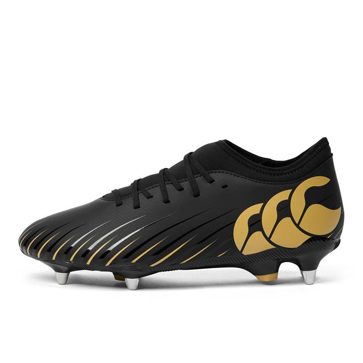 Canterbury Men's Black Speed Falcon Team  Soft Ground Rugby Boots in Size 10.5, Sports Direct