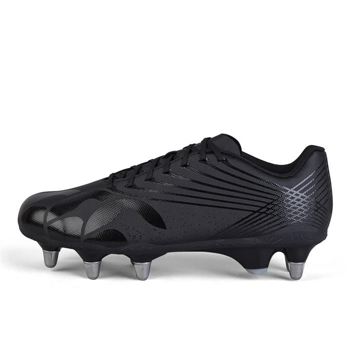 Canterbury Men's Black Stampede Groundbreak Team Soft Ground Rugby Boots in Size 6, Sports Direct