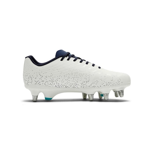 White - Canterbury - Stampede Groundbreak Team Soft Ground Rugby Boots