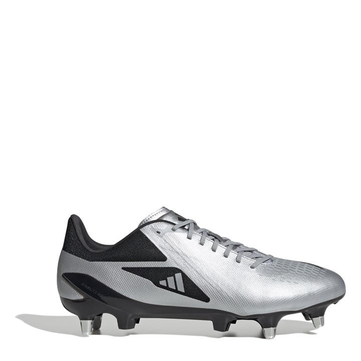 Adidas Men's Silver Adizero Rs15 Pro Soft Ground Rugby Boots in Size 6.5, Sports Direct