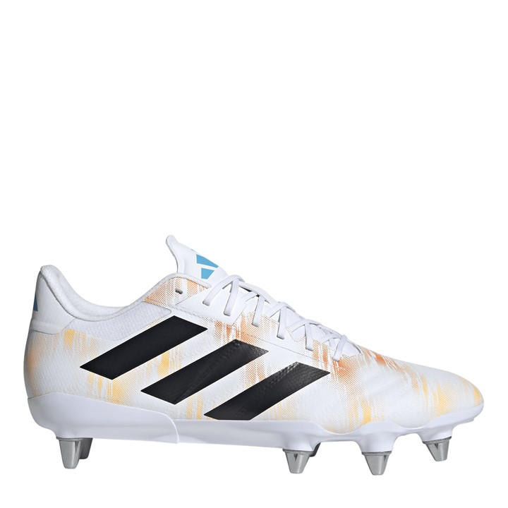 Adidas Men's White Kakari Rs  Soft Ground Rugby Boots in Size 9, Sports Direct