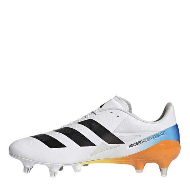Wht/Blk/luc - adidas - Adizero RS15 Ultimate Adults Soft Ground Rugby Boots