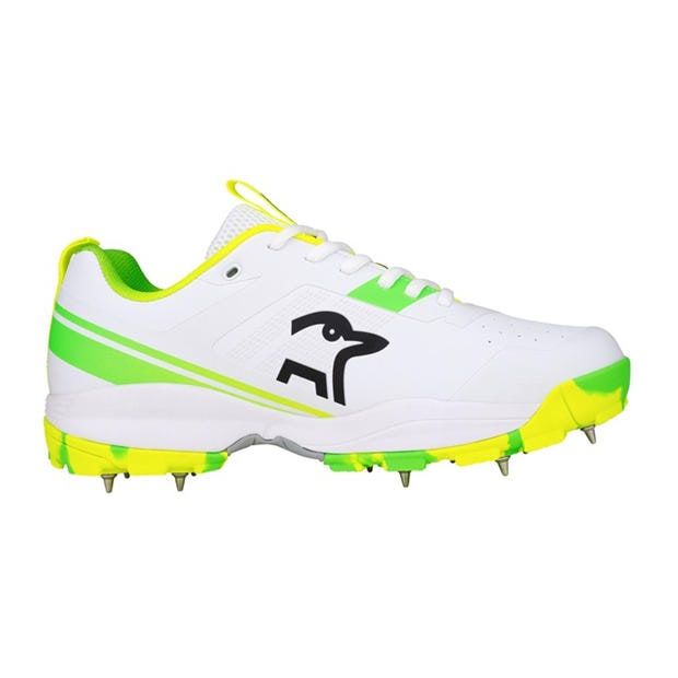 White/Green - Kookaburra Sport - Kookaburra Pro 4.0 Cricket Shoe - Spike Sole - Adult