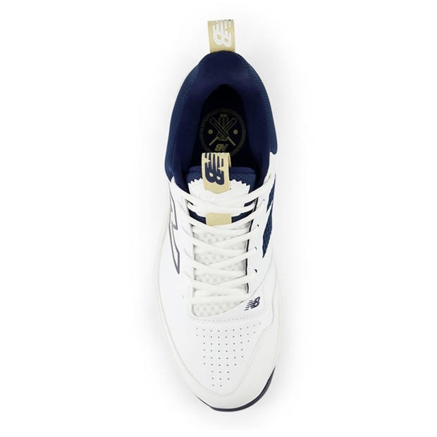 White/Blue - New Balance - Men's Spike Lightweight Mesh Metal Cricket Spikes