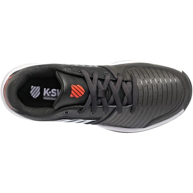 Лимузина/Бяло/Червено - K-Swiss - Men's Court Express HB Clay Court Lace Up Tennis Shoes