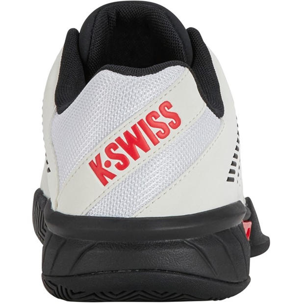 Бяло/Лимузина/Червено - K-Swiss - Men's Express Light 3 HB Lightweight Clay Court Tennis Shoes