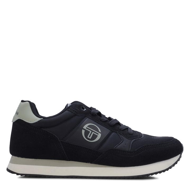 Sergio Tacchini  Black Sergio Monza Trainers 64 in Size 8.5, Sports Direct