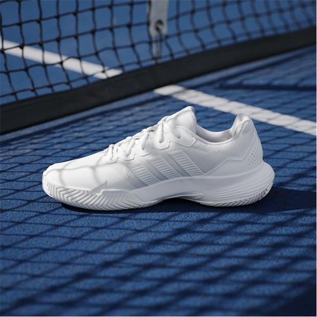 Бяло/Матно сребърно - adidas - Men's Gamecourt Tennis Shoes