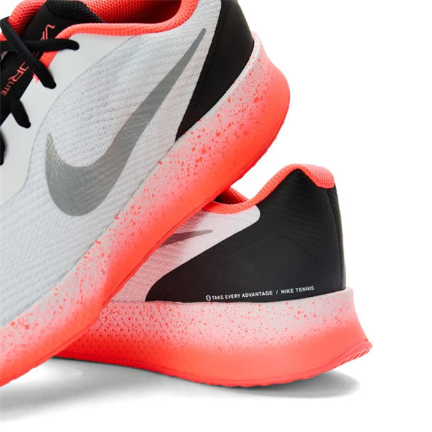 Wht/Hot Lava - Nike - Vapor Lite 3 Hard Court Tennis Shoes Mens