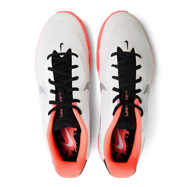 Wht/Hot Lava - Nike - Vapor Lite 3 Hard Court Tennis Shoes Mens