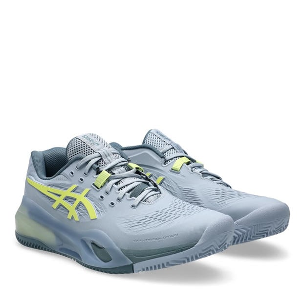 Grey Blue/Pi - Asics - Gel-Resolution X Clay Tennis Shoes Mens