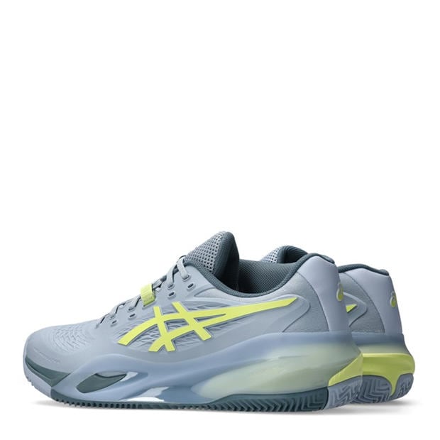 Grey Blue/Pi - Asics - Gel-Resolution X Clay Tennis Shoes Mens