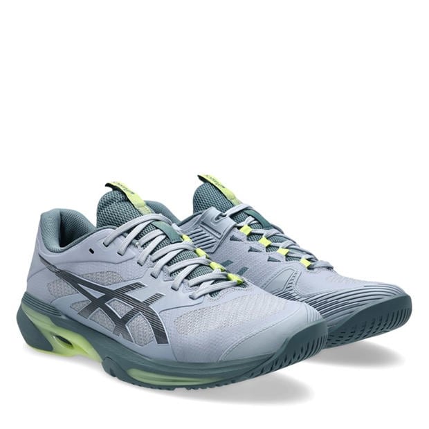 Grey Blue/Iron - Asics - Solution Speed Ff 4 Tennis Shoes Mens