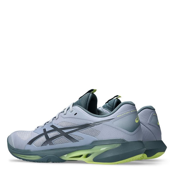 Grey Blue/Iron - Asics - Solution Speed Ff 4 Tennis Shoes Mens