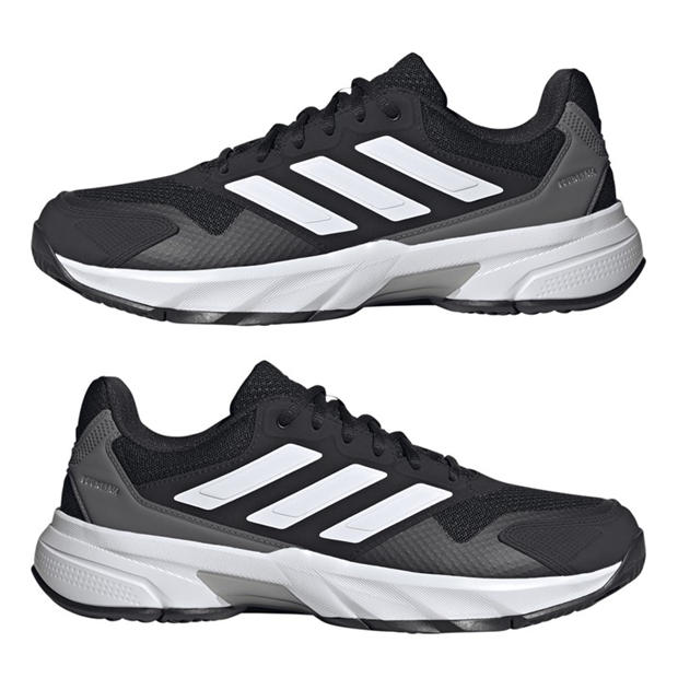 Black/Wht/Grey - adidas - Men's Tennis Shoes