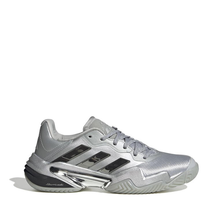 Adidas Women's Silver Barricade 13 Edition Tennis Shoes in Size 8, Sports Direct