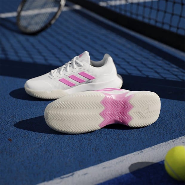Alb/Roz/Negru - adidas - Gamecourt 2.0 Tennis Shoes Womens