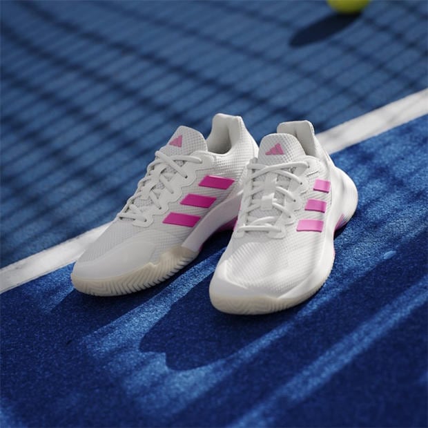Alb/Roz/Negru - adidas - Gamecourt 2.0 Tennis Shoes Womens