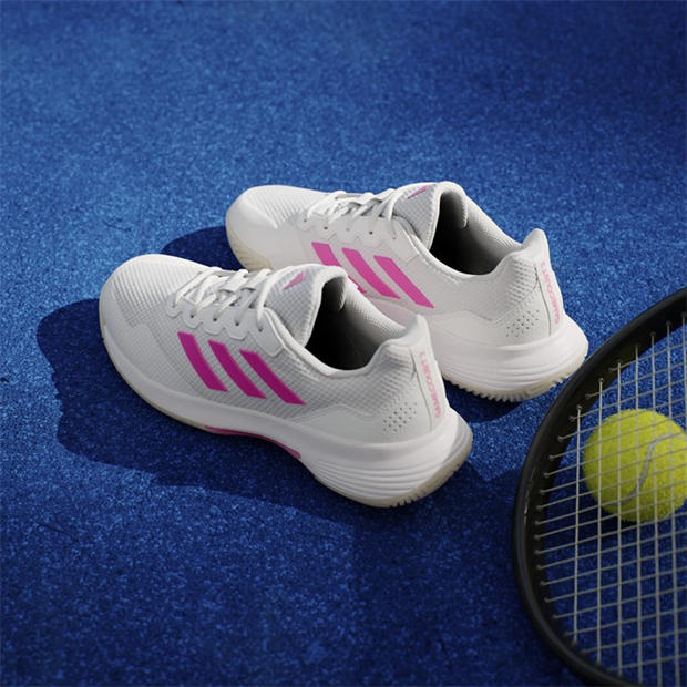 Alb/Roz/Negru - adidas - Gamecourt 2.0 Tennis Shoes Womens