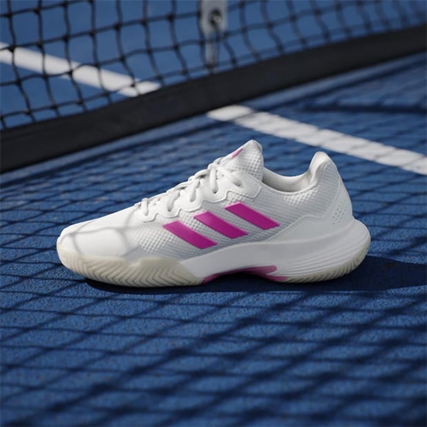 Alb/Roz/Negru - adidas - Gamecourt 2.0 Tennis Shoes Womens
