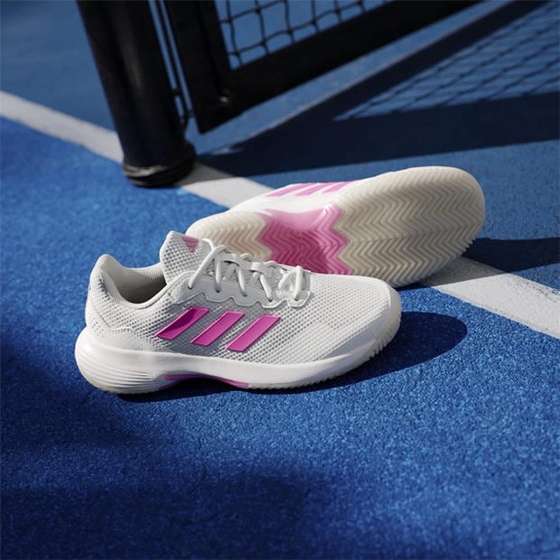 Alb/Roz/Negru - adidas - Gamecourt 2.0 Tennis Shoes Womens