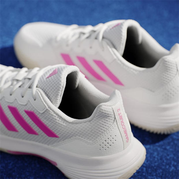 Alb/Roz/Negru - adidas - Gamecourt 2.0 Tennis Shoes Womens