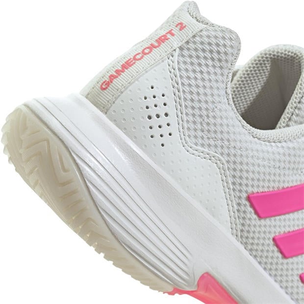 Alb/Roz/Negru - adidas - Gamecourt 2.0 Tennis Shoes Womens