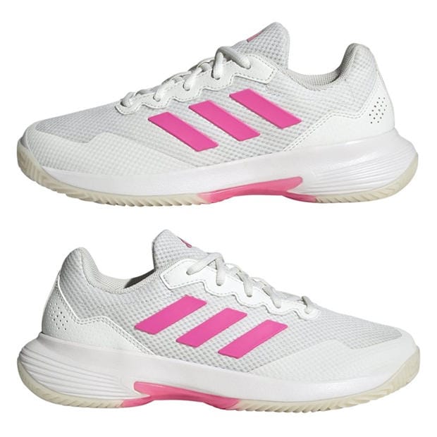 Alb/Roz/Negru - adidas - Gamecourt 2.0 Tennis Shoes Womens