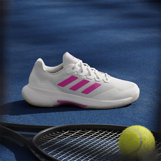 Alb/Roz/Negru - adidas - Gamecourt 2.0 Tennis Shoes Womens