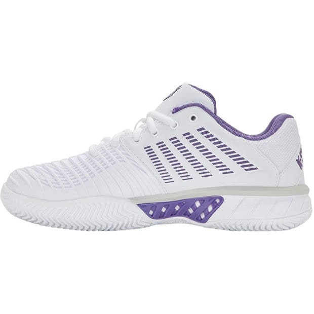 White/Purple - K-Swiss - Women's Express Lte Tennis Shoes
