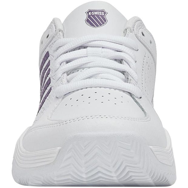 White/Purple - K-Swiss - Women's Cl Tennis Shoes