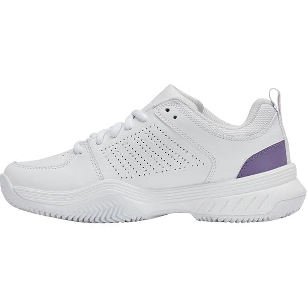 White/Purple - K-Swiss - Women's Cl Tennis Shoes