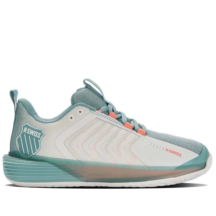K-Swiss Women's White Ultrashot 3 Tennis Shoes in Size 4.5, Sports Direct