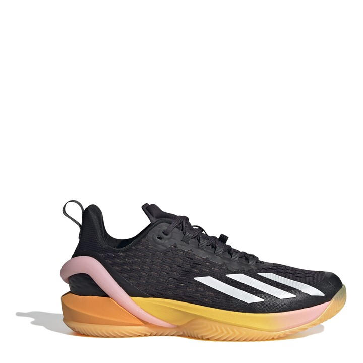 Adidas Women's Black Adizero Cybersonic Clay Tennis Shoes in Size 4.5, Sports Direct