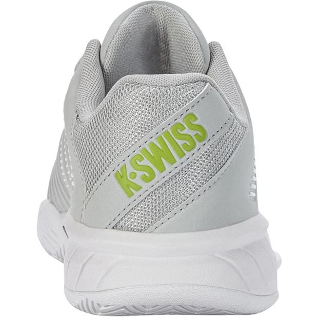 Сиво/Бяло/Зелено - K-Swiss - Women's Express Light 3 HB Clay Court Lace Up Tennis Shoes