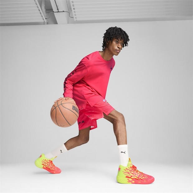 Pink Alert-Ye - Puma - Men's Mb.04 1Love Basketball Trainers