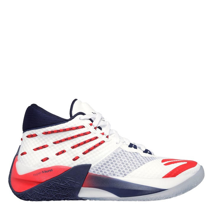 Skechers Men's White Reign Basketball Trainers in Size 8, Sports Direct