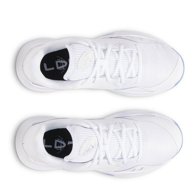 White - Under Armour - Under Armour Ua Lockdown 7 Low Basketball Trainers Mens