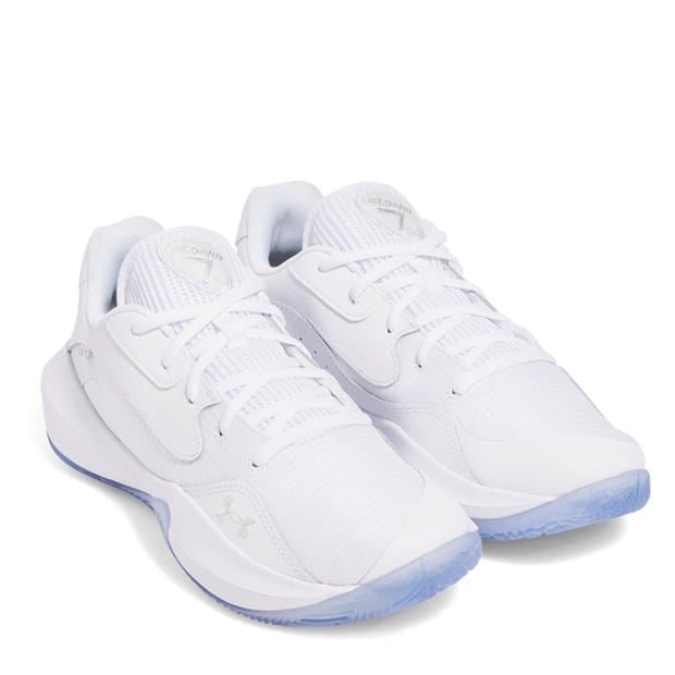 White - Under Armour - Under Armour Ua Lockdown 7 Low Basketball Trainers Mens