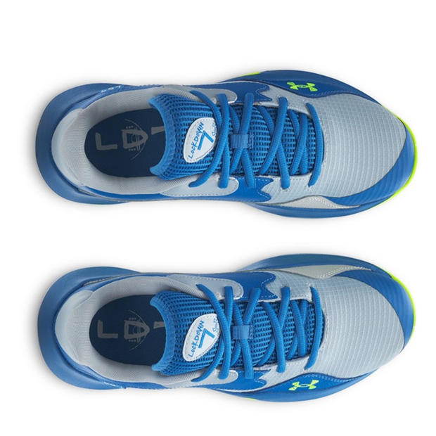 Blue - Under Armour - Under Armour Ua Lockdown 7 Low Basketball Trainers Mens