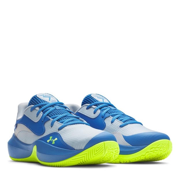 Blue - Under Armour - Under Armour Ua Lockdown 7 Low Basketball Trainers Mens