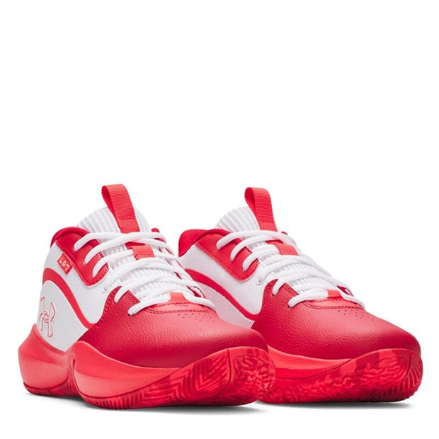 White - Under Armour - Men's Lockdown 7 Basketball Trainers