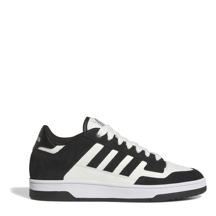 Adidas Men's Black Rapid Court Low-Top Trainers in Size 9.5, Sports Direct