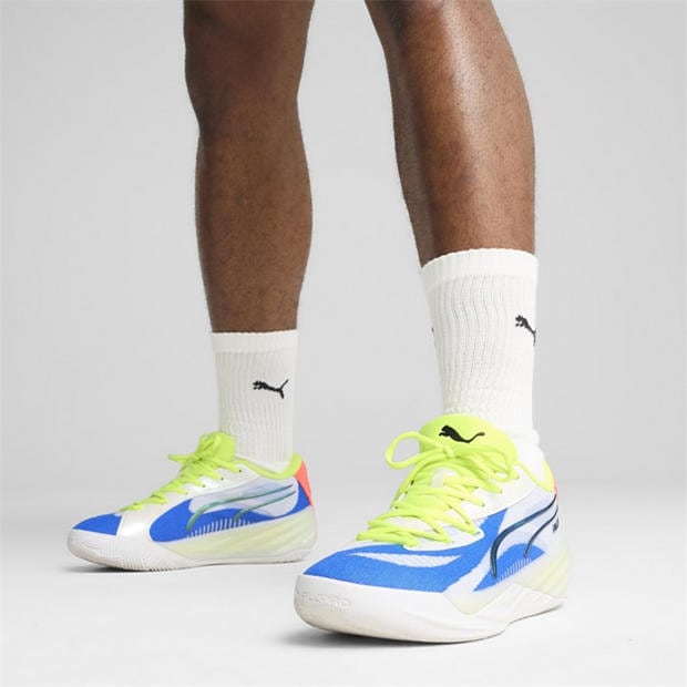 Puma White-Ye - Puma - Men's All-Pro Nitro Basketball Trainers