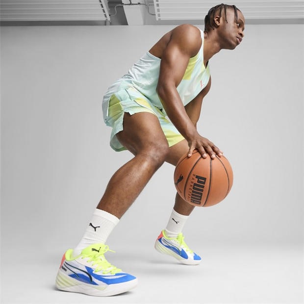 Puma White-Ye - Puma - Men's All-Pro Nitro Basketball Trainers