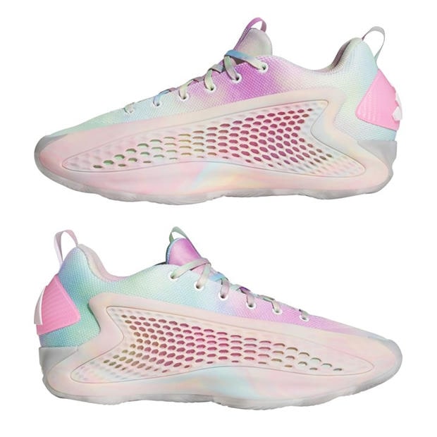 Wht/Ora/Pnk - adidas - Anthony Edwards 1 Basketball Shoes Mens